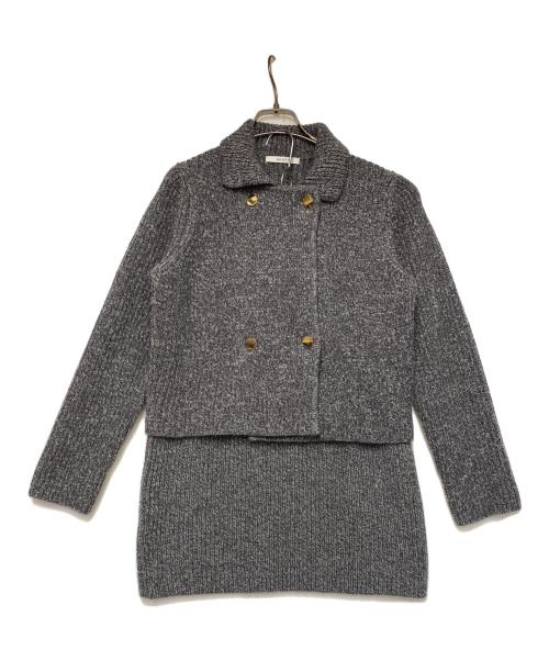 ANAYI（アナイ）ANAYI (アナイ) セットアップニット グレー サイズ:38の古着・服飾アイテム