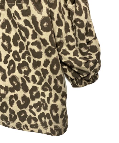 moussy（マウジー）moussy (マウジー) DECENT (デサント) ブルゾン ブラウン×ベージュ サイズ:Lの古着・服飾アイテム