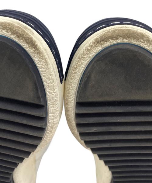 MONCLER（モンクレール）MONCLER (モンクレール) スニーカー ホワイト×ネイビー サイズ:35の古着・服飾アイテム