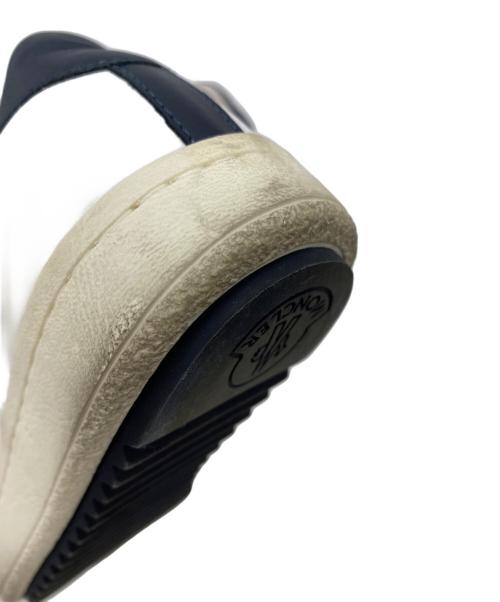 MONCLER（モンクレール）MONCLER (モンクレール) スニーカー ホワイト×ネイビー サイズ:35の古着・服飾アイテム