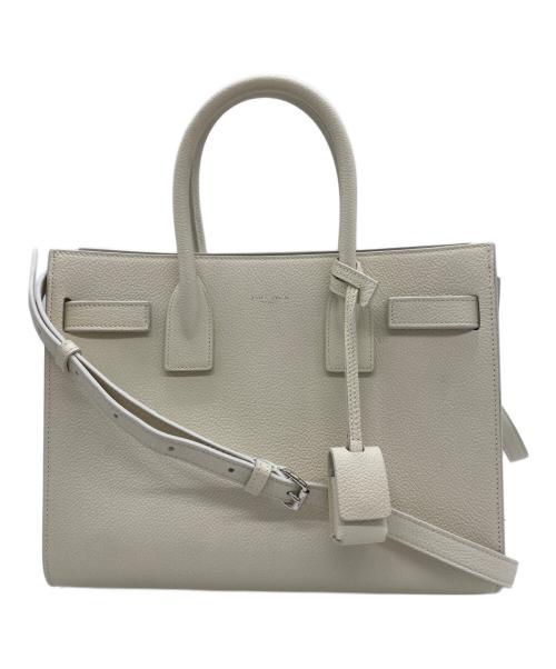 Saint Laurent Paris（サンローランパリ）Saint Laurent Paris (サンローランパリ) 2WAYバッグ ホワイトの古着・服飾アイテム