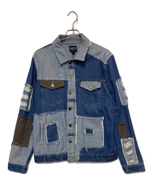 boohooMAN（ブーフーマン）BOOHOOMAN (ブーフーマン) デニムジャケット インディゴ サイズ:L 未使用品の古着・服飾アイテム