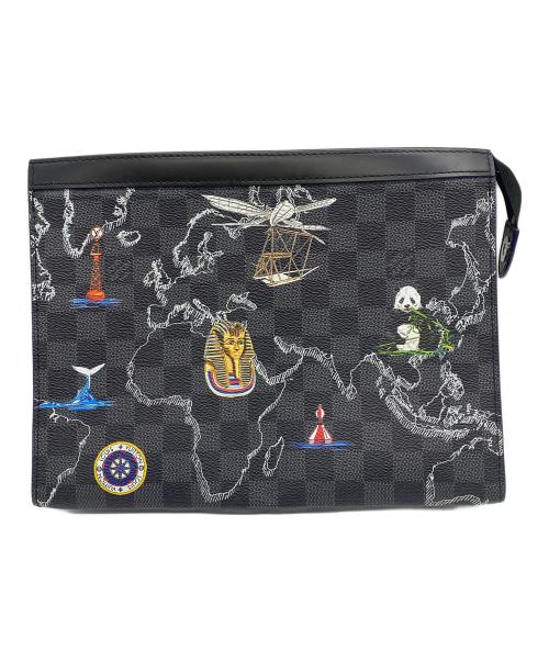 LOUIS VUITTON（ルイ ヴィトン）LOUIS VUITTON (ルイ ヴィトン) ポシェット・ヴォワヤージュMM ブラックの古着・服飾アイテム