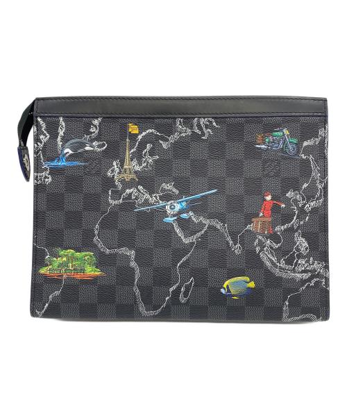 LOUIS VUITTON（ルイ ヴィトン）LOUIS VUITTON (ルイ ヴィトン) ポシェット・ヴォワヤージュMM ブラックの古着・服飾アイテム