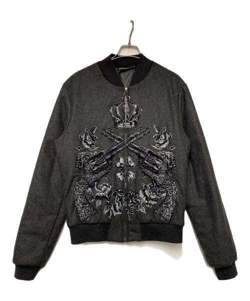 DOLCE & GABBANA（ドルチェ＆ガッバーナ）DOLCE & GABBANA (ドルチェ＆ガッバーナ) ブルゾン グレー サイズ:46の古着・服飾アイテム