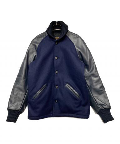 中古・古着通販】SKOOKUM (スクーカム) スタジャン ネイビー×ブラック