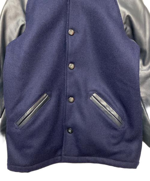 skookum（スクーカム）SKOOKUM (スクーカム) スタジャン ネイビー×ブラック サイズ:34の古着・服飾アイテム