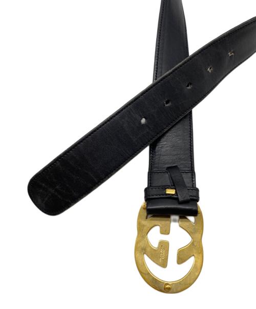 GUCCI（グッチ）GUCCI (グッチ) レザーベルト ブラックの古着・服飾アイテム