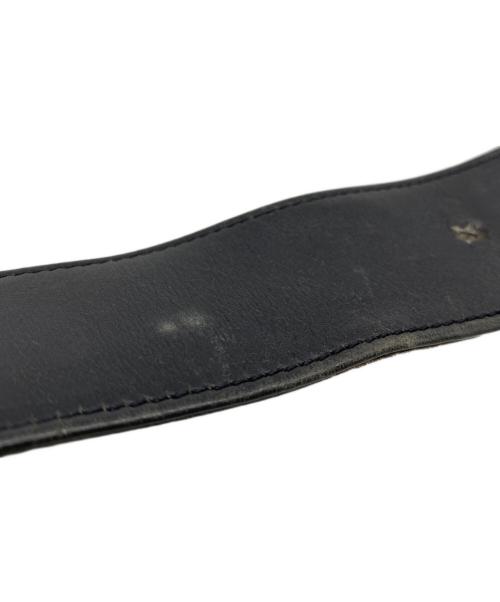 GUCCI（グッチ）GUCCI (グッチ) レザーベルト ブラックの古着・服飾アイテム