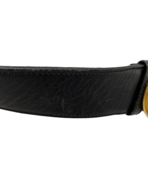 GUCCI（グッチ）GUCCI (グッチ) レザーベルト ブラックの古着・服飾アイテム