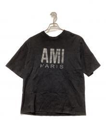 AMI Alexandre Mattiussi（アミアレクサンドルマテュッシ）の古着「AMI Alexandre Mattiuss　半袖カットソー」｜ブラック