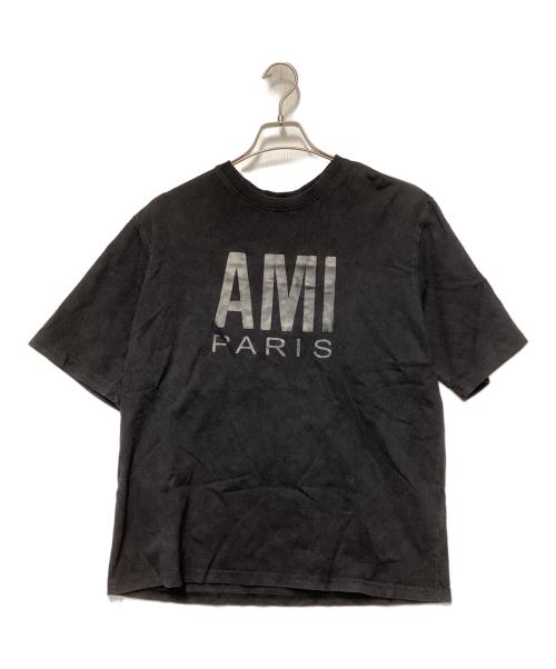 AMI Alexandre Mattiussi（アミアレクサンドルマテュッシ）AMI Alexandre Mattiussi (アミアレクサンドルマテュッシ) AMI Alexandre Mattiuss　半袖カットソー ブラック サイズ:XLの古着・服飾アイテム
