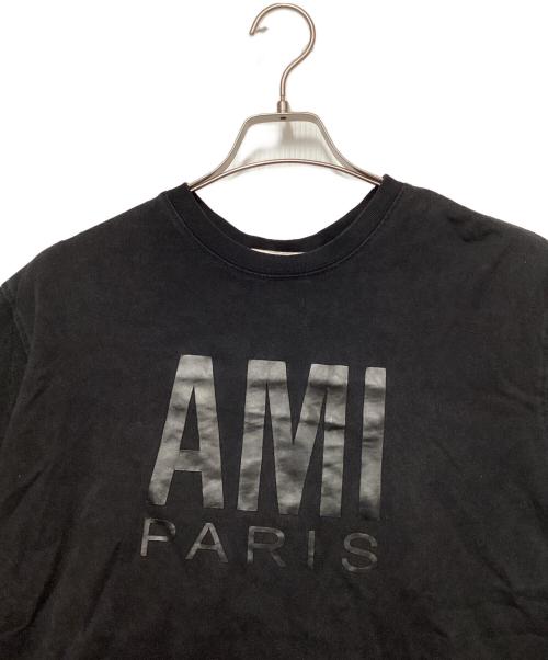 AMI Alexandre Mattiussi（アミアレクサンドルマテュッシ）AMI Alexandre Mattiussi (アミアレクサンドルマテュッシ) AMI Alexandre Mattiuss　半袖カットソー ブラック サイズ:XLの古着・服飾アイテム
