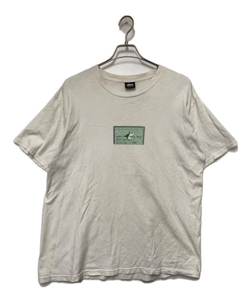 stussy（ステューシー）stussy (ステューシー) 半袖カットソー ホワイト サイズ:Lの古着・服飾アイテム