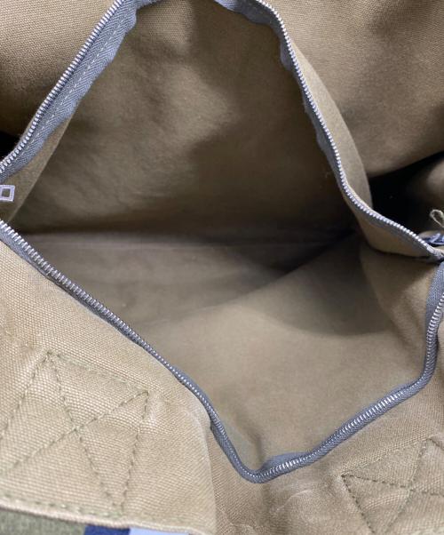 HERMES（エルメス）HERMES (エルメス) トートバッグ オリーブ×ネイビーの古着・服飾アイテム