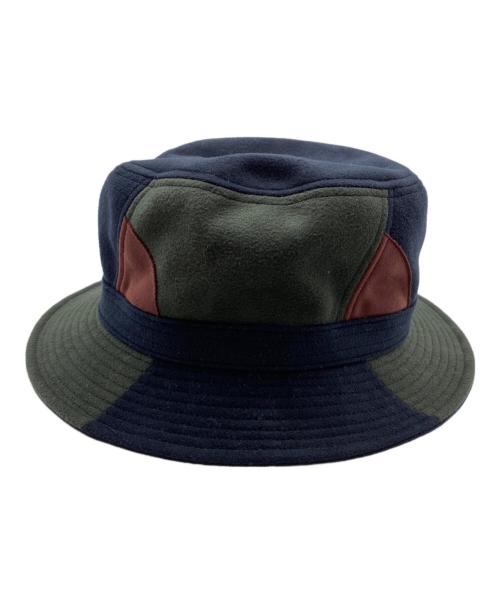 BORSALINO（ボルサリーノ）BORSALINO (ボルサリーノ) バケットハット ネイビー×グリーンの古着・服飾アイテム