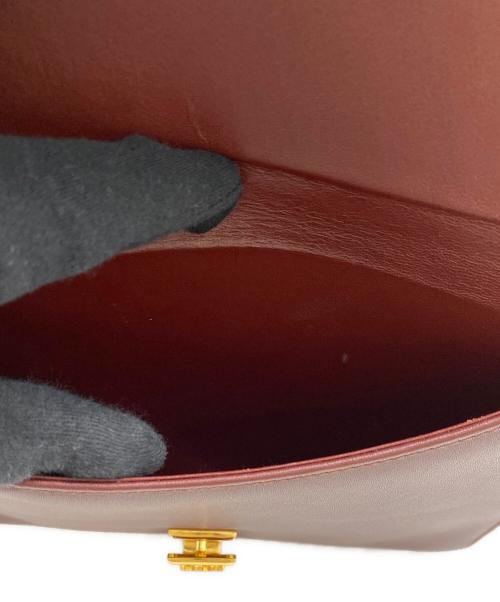 Cartier（カルティエ）Cartier (カルティエ) ショルダーバッグ ボルドー×ゴールドの古着・服飾アイテム