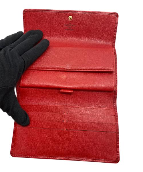 LOUIS VUITTON（ルイ ヴィトン）LOUIS VUITTON (ルイ ヴィトン) 3つ折り財布 レッドの古着・服飾アイテム