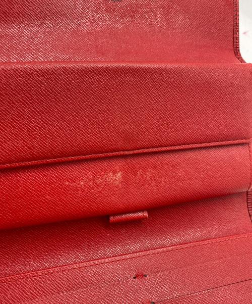 LOUIS VUITTON（ルイ ヴィトン）LOUIS VUITTON (ルイ ヴィトン) 3つ折り財布 レッドの古着・服飾アイテム