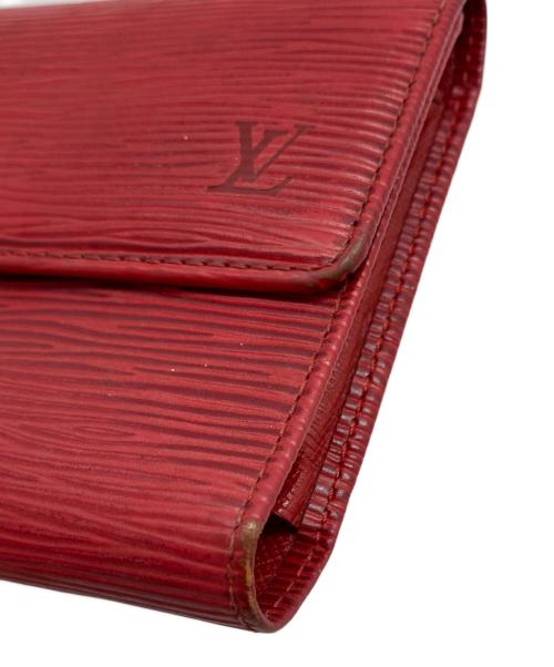 LOUIS VUITTON（ルイ ヴィトン）LOUIS VUITTON (ルイ ヴィトン) 3つ折り財布 レッドの古着・服飾アイテム