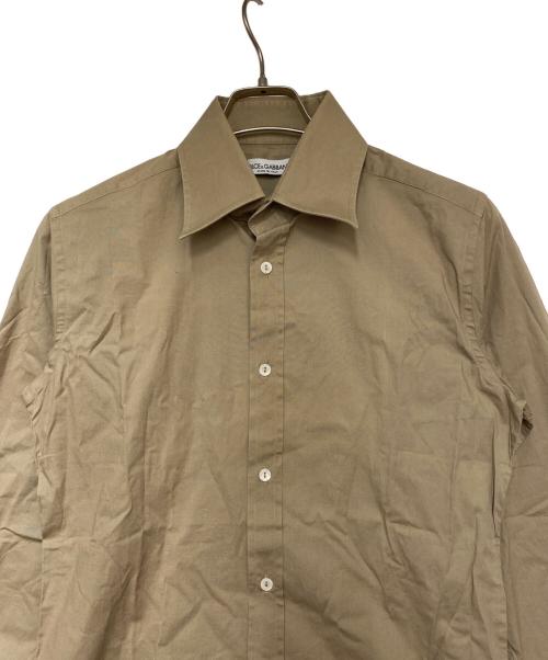 DOLCE & GABBANA（ドルチェ＆ガッバーナ）DOLCE & GABBANA (ドルチェ＆ガッバーナ) 長袖シャツ ベージュ サイズ:40の古着・服飾アイテム