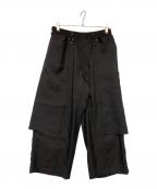Y-3×YOHJI YAMAMOTOワイスリー×ヨウジヤマモト）の古着「サルエルトラックパンツ」｜ブラック