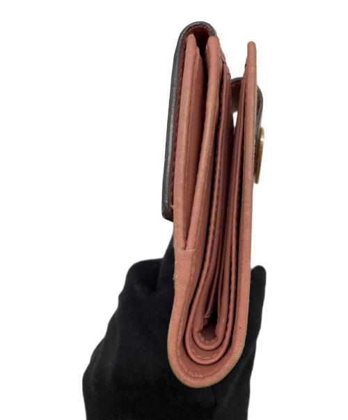 GUCCI（グッチ）GUCCI (グッチ) 2つ折り財布 ピンクベージュの古着・服飾アイテム