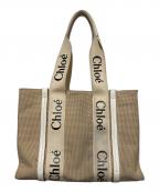 Chloeクロエ）の古着「ウッディミディアムトートバック」｜ブラウン