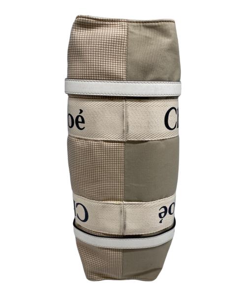 Chloe（クロエ）Chloe (クロエ) ウッディミディアムトートバック ブラウンの古着・服飾アイテム