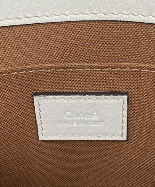 Chloe（クロエ）Chloe (クロエ) ウッディミディアムトートバック ブラウンの古着・服飾アイテム