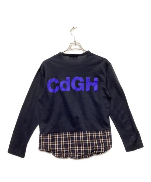 COMME des GARCONS（コムデギャルソン）COMME des GARCONS (コムデギャルソン) 切替カットソー ネイビー サイズ:Mの古着・服飾アイテム