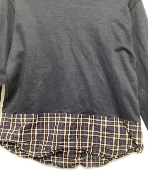 COMME des GARCONS（コムデギャルソン）COMME des GARCONS (コムデギャルソン) 切替カットソー ネイビー サイズ:Mの古着・服飾アイテム