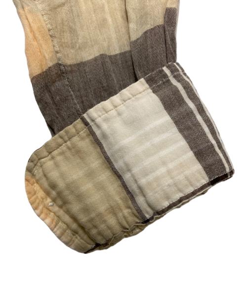 KAPTAIN SUNSHINE（キャプテンサンシャイン）KAPTAIN SUNSHINE (キャプテンサンシャイン) 長袖シャツ ベージュ×グレー サイズ:38の古着・服飾アイテム