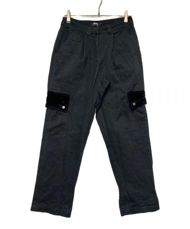 中古・古着通販】stussy (ステューシー) カーゴパンツ ブラック サイズ