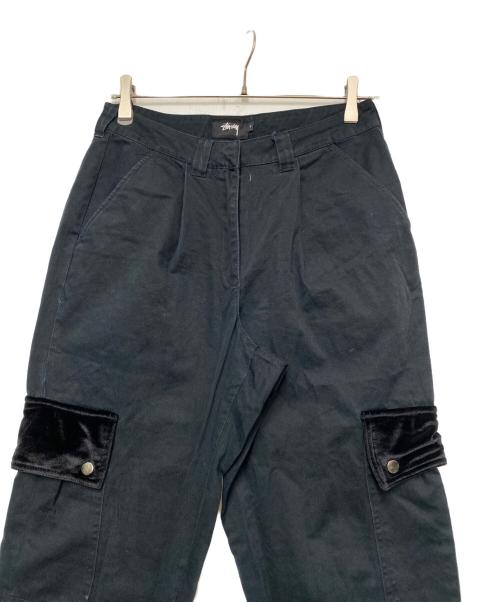 stussy（ステューシー）stussy (ステューシー) カーゴパンツ ブラック サイズ:Sの古着・服飾アイテム