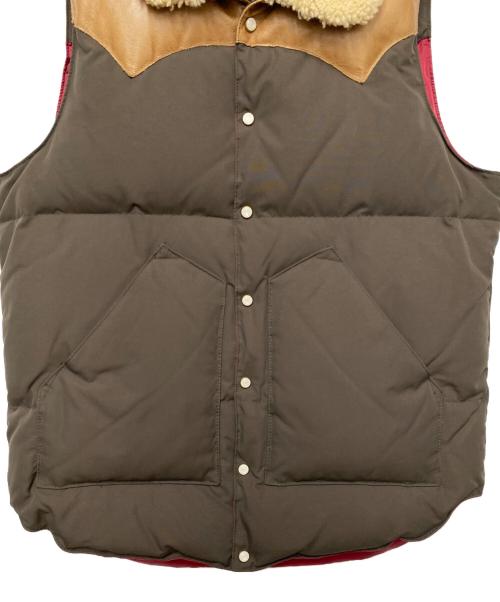 RockyMountainFeatherBed（ロッキーマウンテンフェザーベッド）RockyMountainFeatherBed (ロッキーマウンテンフェザーベッド) ダウンベスト ブラウン サイズ:Sの古着・服飾アイテム