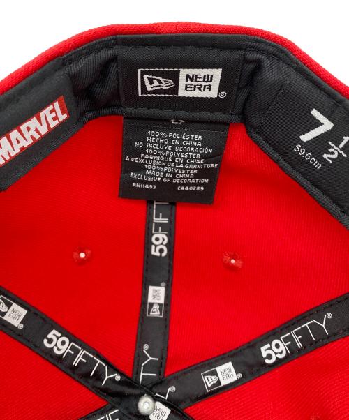 New Era（ニューエラ）New Era (ニューエラ) MARVEL (マーベル) キャップ レッドの古着・服飾アイテム