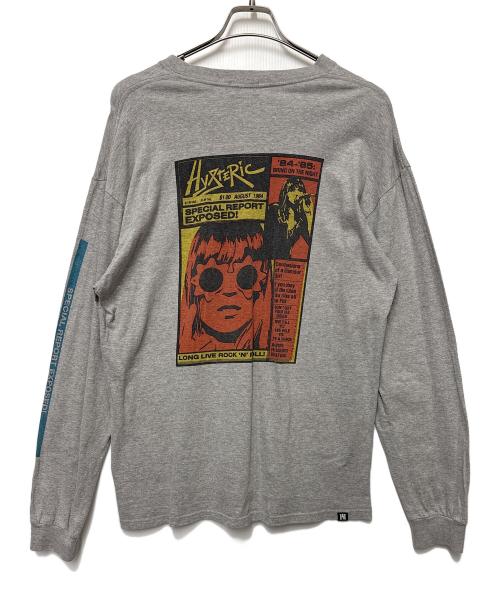 Hysteric Glamour（ヒステリックグラマー）Hysteric Glamour (ヒステリックグラマー) 長袖カットソー グレー サイズ:Lの古着・服飾アイテム