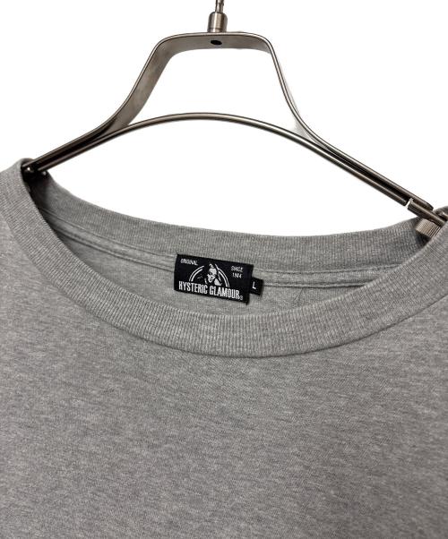 Hysteric Glamour（ヒステリックグラマー）Hysteric Glamour (ヒステリックグラマー) 長袖カットソー グレー サイズ:Lの古着・服飾アイテム