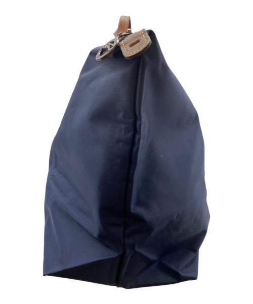 LONGCHAMP（ロンシャン）LONGCHAMP (ロンシャン) トラベルバッグ ネイビー×ブラウンの古着・服飾アイテム
