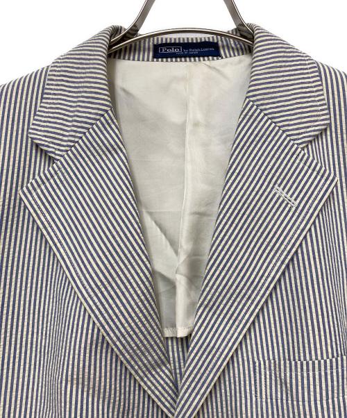POLO RALPH LAUREN（ポロ・ラルフローレン）POLO RALPH LAUREN (ポロ・ラルフローレン) ブレザー ネイビー×ホワイト サイズ:不明の古着・服飾アイテム