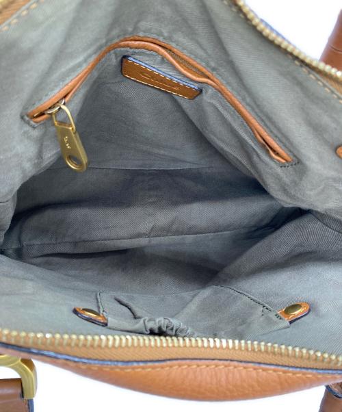 Chloe（クロエ）Chloe (クロエ) マーシー ショルダーバッグ　2WAYバッグ オレンジの古着・服飾アイテム