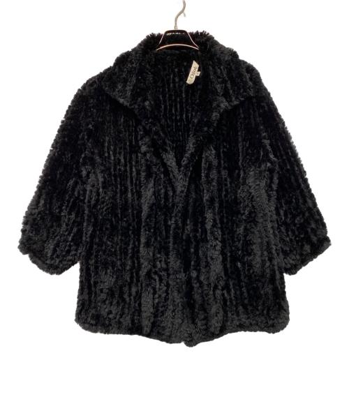 Chloe（クロエ）Chloe (クロエ) 毛皮ハーフコート ブラック サイズ:freeの古着・服飾アイテム