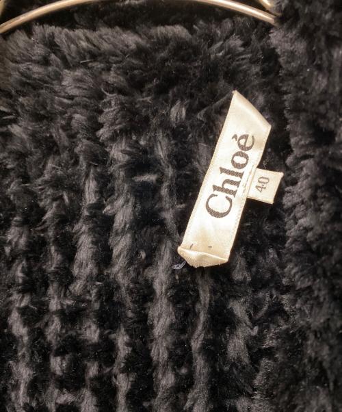 Chloe（クロエ）Chloe (クロエ) 毛皮ハーフコート ブラック サイズ:freeの古着・服飾アイテム