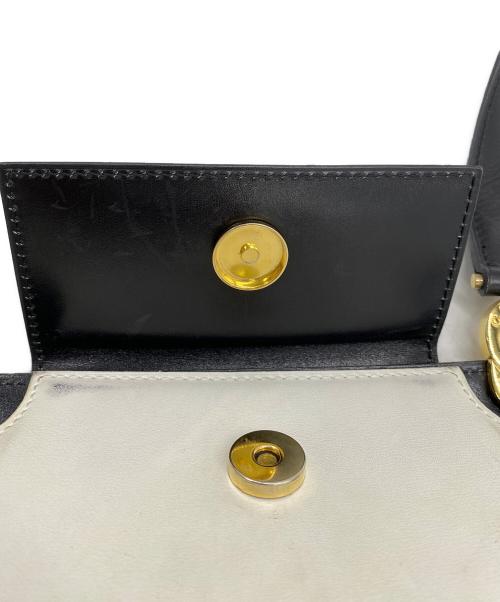 CELINE（セリーヌ）CELINE (セリーヌ) ショルダーバッグ ホワイト×ブラックの古着・服飾アイテム