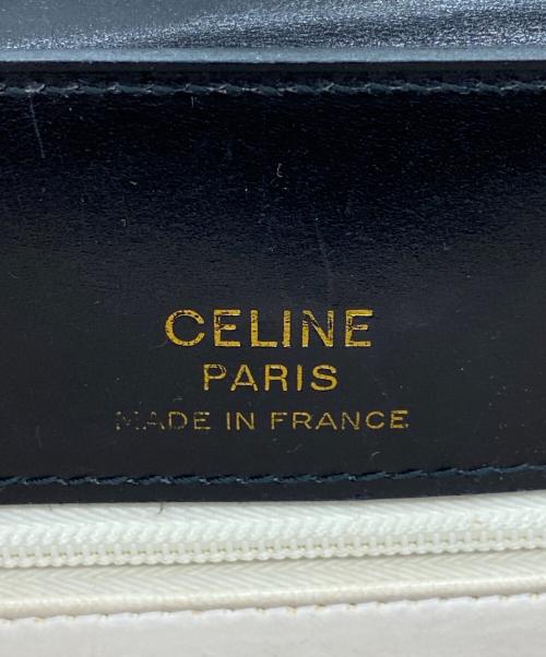 CELINE（セリーヌ）CELINE (セリーヌ) ショルダーバッグ ホワイト×ブラックの古着・服飾アイテム