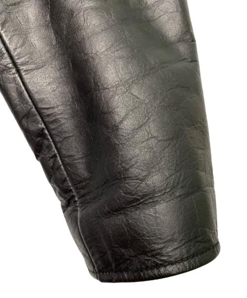 HORN WORKS（ホーンワークス）HORN WORKS (ホーンワークス) レザーライダースジャケット ブラック サイズ:3Lの古着・服飾アイテム