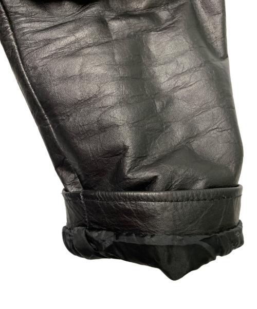 HORN WORKS（ホーンワークス）HORN WORKS (ホーンワークス) レザーライダースジャケット ブラック サイズ:3Lの古着・服飾アイテム