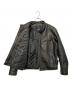 中古・古着 HORN WORKS (ホーンワークス) レザーライダースジャケット ブラック サイズ:3L：8000円