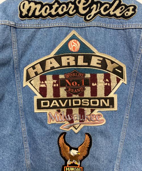 HARLEY-DAVIDSON（ハーレーダビッドソン）HARLEY-DAVIDSON (ハーレーダビッドソン) デニムジャケット インディゴ サイズ:Lの古着・服飾アイテム